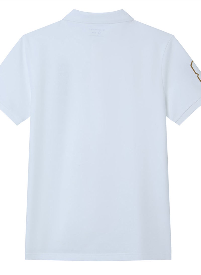 GIORDANO Men’s Slim Fit Napoleon Embroidery Lycra Pique Polo - Image 4